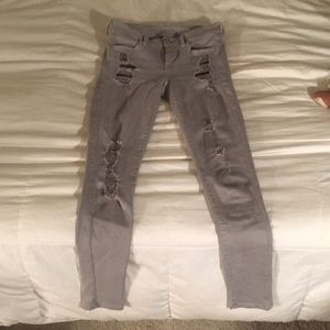 Grey american eagle jeans